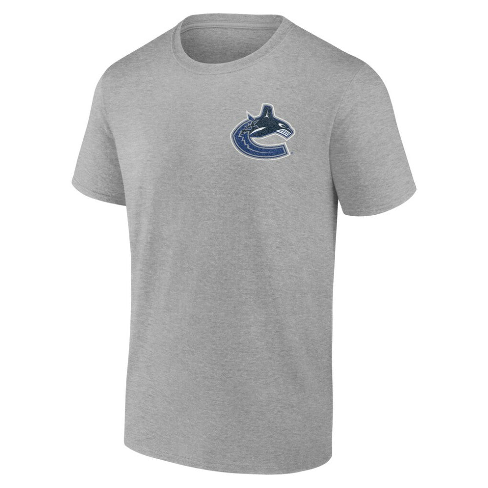 Vancouver Canucks Glory Skates T-Shirt - Heather Gray T-shirts