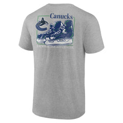 Vancouver Canucks Glory Skates T-Shirt - Heather Gray T-shirts