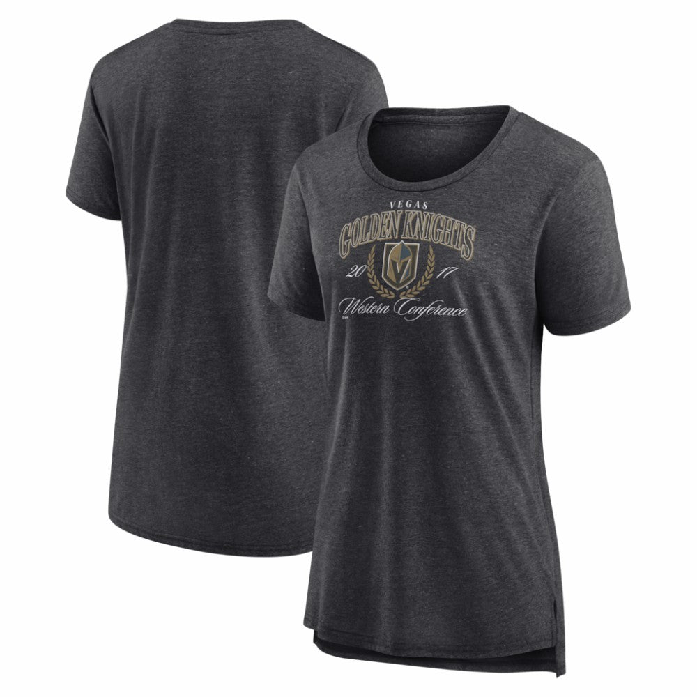 Vegas Golden Knights Women's Reign Supreme Tri-Blend T-Shirt - Gray T-shirts