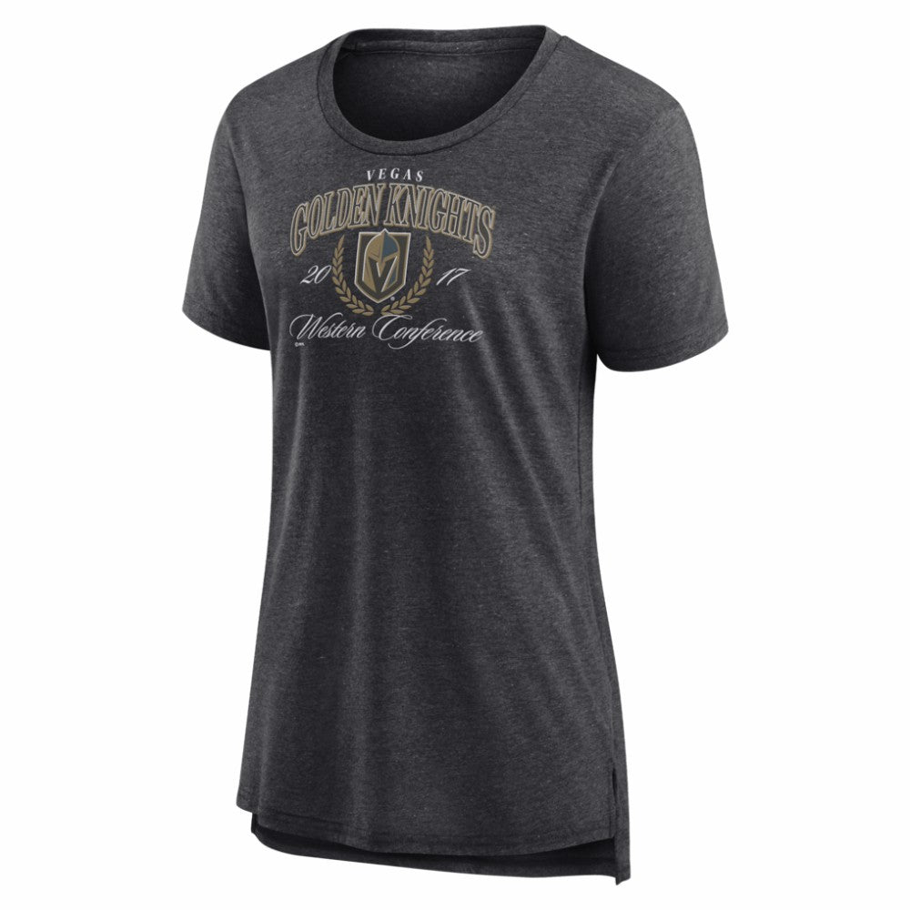 Vegas Golden Knights Women's Reign Supreme Tri-Blend T-Shirt - Gray T-shirts
