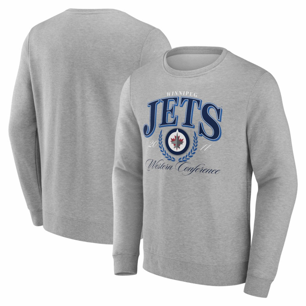 Winnipeg Jets Reign Supreme Pullover Sweatshirt - Gray Sweatshirts