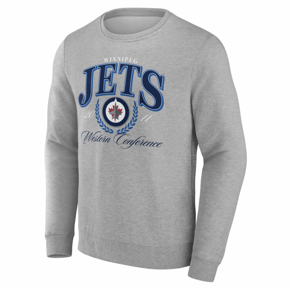 Winnipeg Jets Reign Supreme Pullover Sweatshirt - Gray Sweatshirts