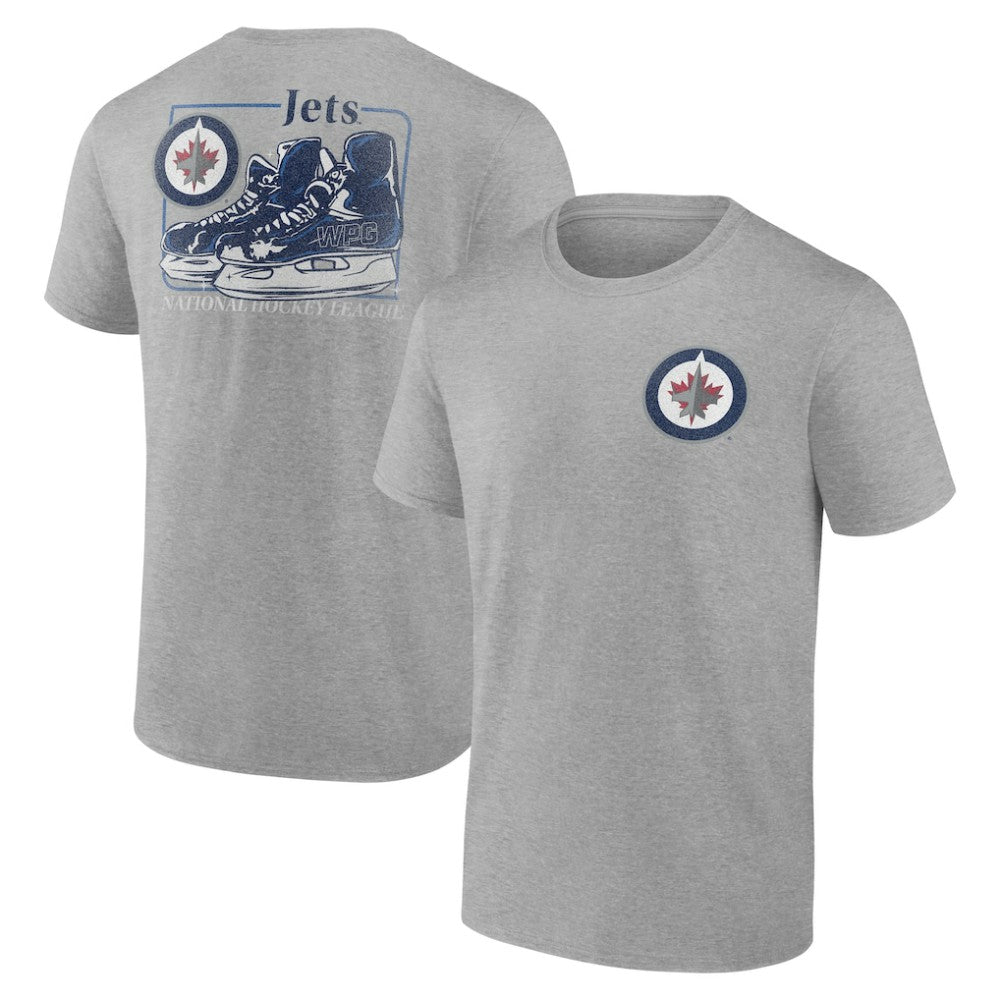 Winnipeg Jets Glory Skates T-Shirt - Heather Gray T-shirts