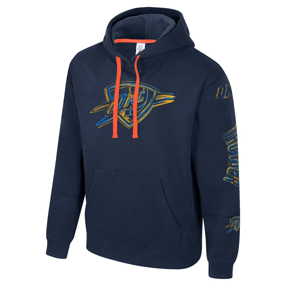 Oklahoma City Thunder Stadium Essentials Unisex Elementized Pullover Hoodie - Navy shop