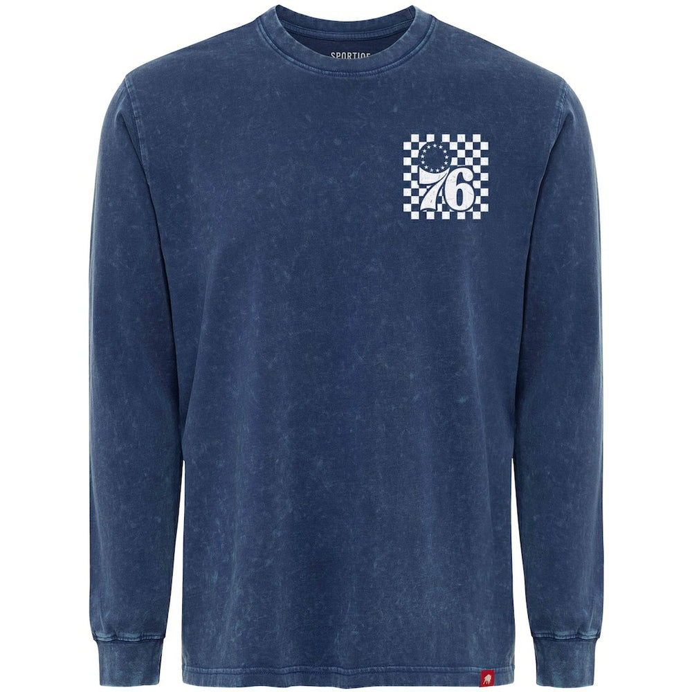 Philadelphia 76ers Sportiqe Men's Bono Long Sleeve T-Shirt - Blue sale