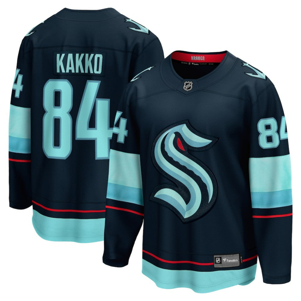 Kaapo Kakko Seattle Kraken Fanatics Home Breakaway Player Jersey - Deep Sea Blue Jerseys