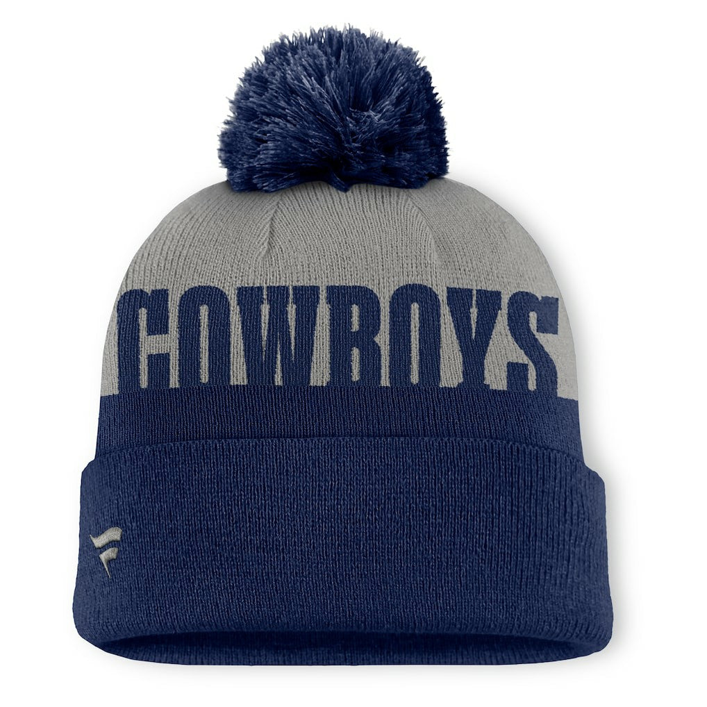 Dallas Cowboys Punter Cuffed Knit Hat with Pom - Navy on sale