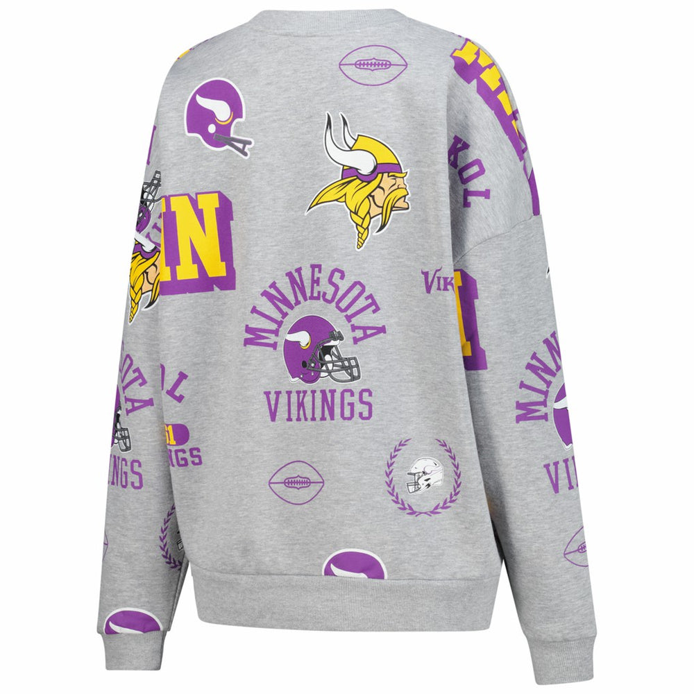 Minnesota Vikings Gameday Couture Women's Always On Repeat Fleece Sweatshirt - Heather Gray online
