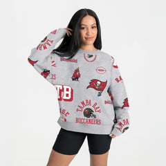 Tampa Bay Buccaneers Gameday Couture Women's Always On Repeat Fleece Sweatshirt - Heather Gray online