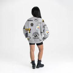 Pittsburgh Steelers Gameday Couture Women's Always On Repeat Fleece Sweatshirt - Heather Gray outlet