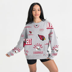 Arizona Cardinals Gameday Couture Women's Always On Repeat Fleece Sweatshirt - Heather Gray sale