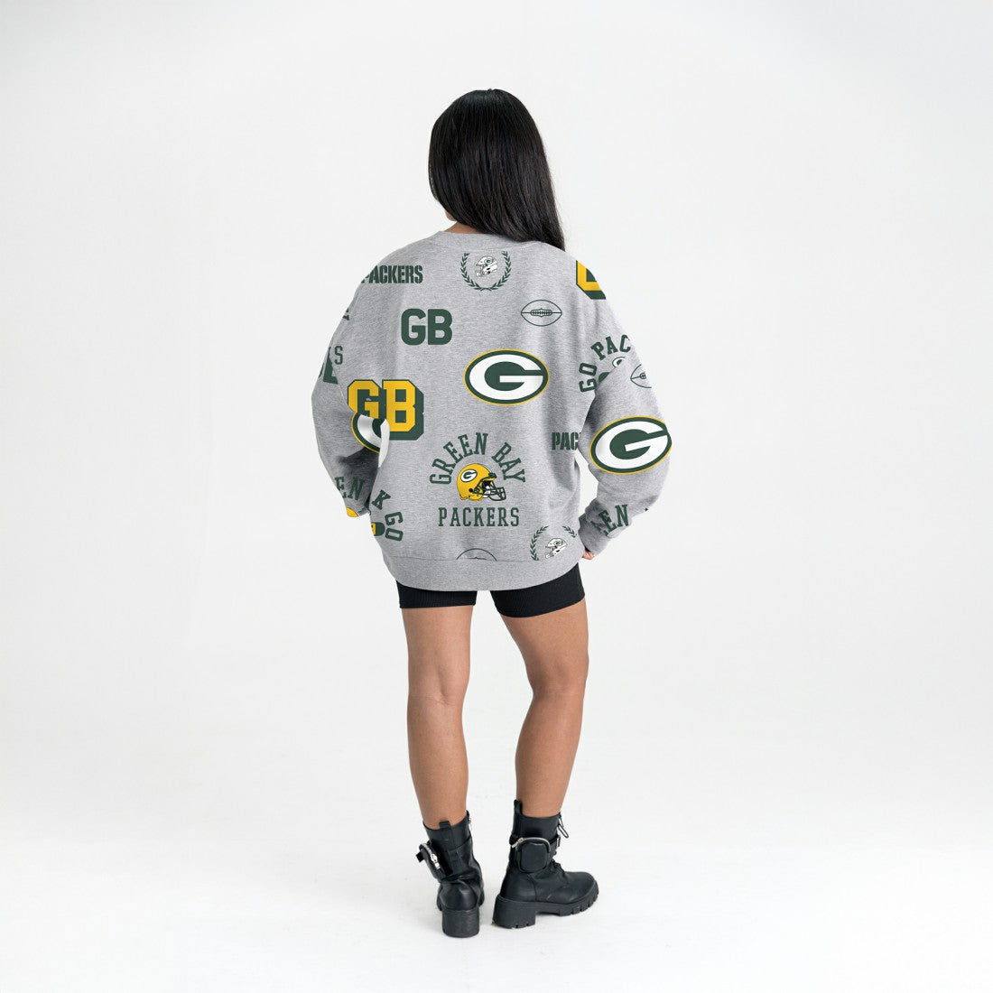 Green Bay Packers Gameday Couture Women's Always On Repeat Fleece Sweatshirt - Heather Gray online