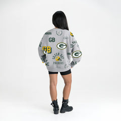 Green Bay Packers Gameday Couture Women's Always On Repeat Fleece Sweatshirt - Heather Gray online