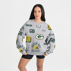 Green Bay Packers Gameday Couture Women's Always On Repeat Fleece Sweatshirt - Heather Gray online