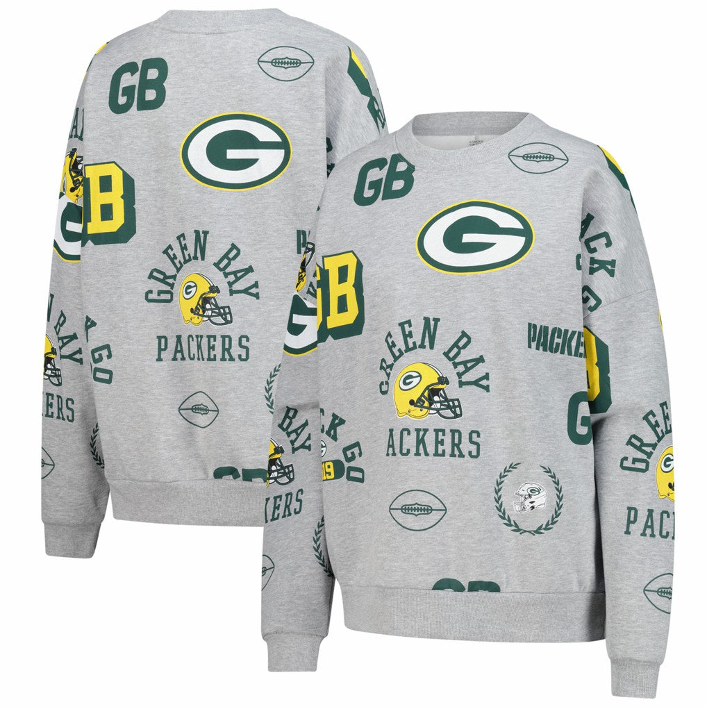 Green Bay Packers Gameday Couture Women's Always On Repeat Fleece Sweatshirt - Heather Gray online