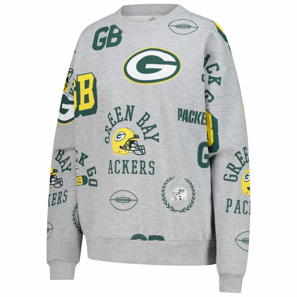 Green Bay Packers Gameday Couture Women's Always On Repeat Fleece Sweatshirt - Heather Gray online