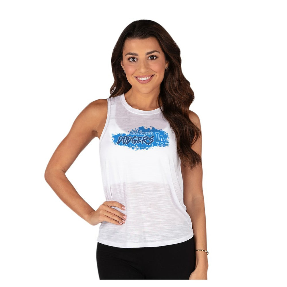 Los Angeles Dodgers Concepts Sport Women's Infuse Slub Tank Top White