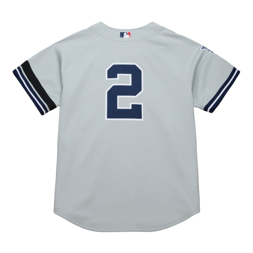 Derek Jeter New York Yankees Cooperstown Collection 2000 World Series Authentic Jersey Gray