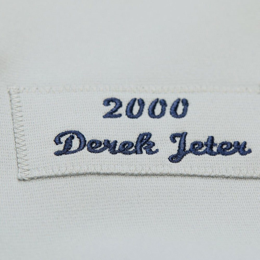 Derek Jeter New York Yankees Cooperstown Collection 2000 World Series Authentic Jersey Gray