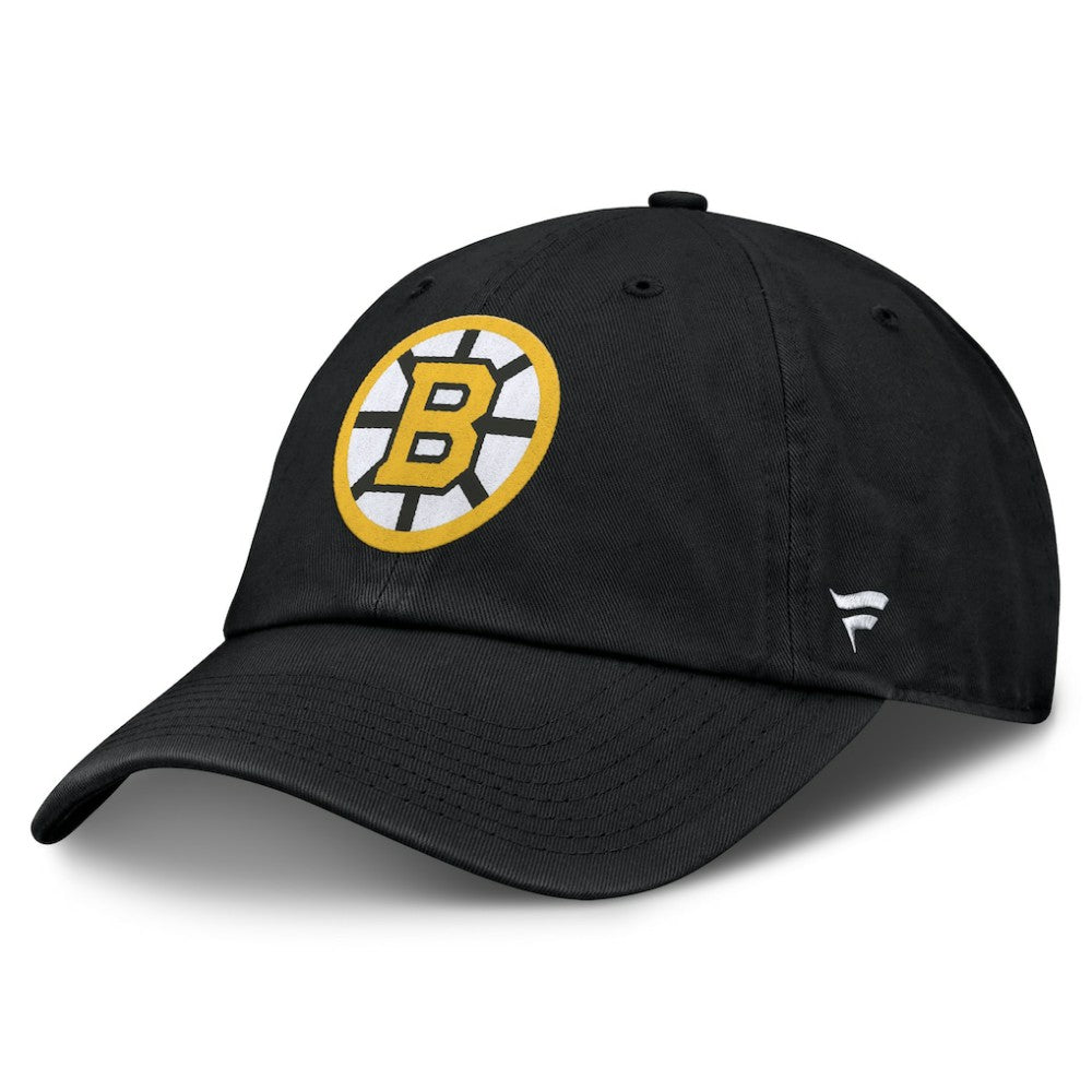 Boston Bruins Fanatics Primary Logo Adjustable Hat - Black Hats