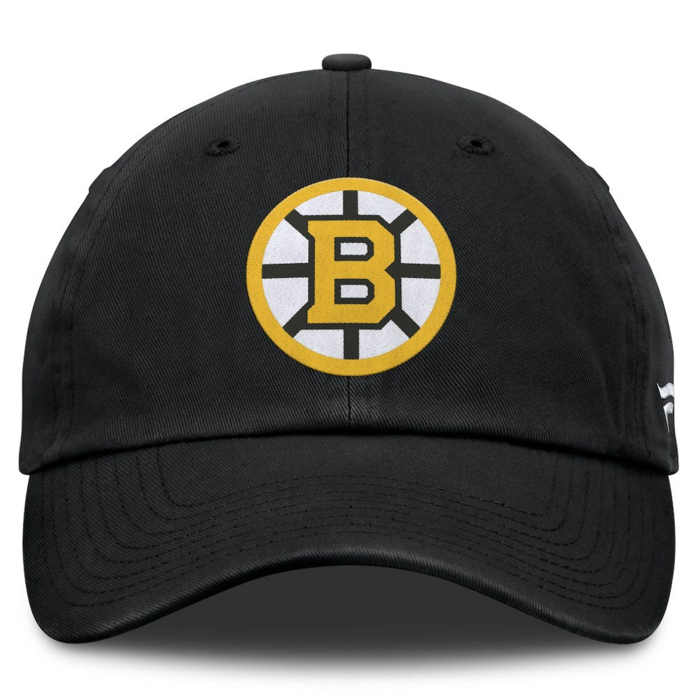 Boston Bruins Fanatics Primary Logo Adjustable Hat - Black Hats