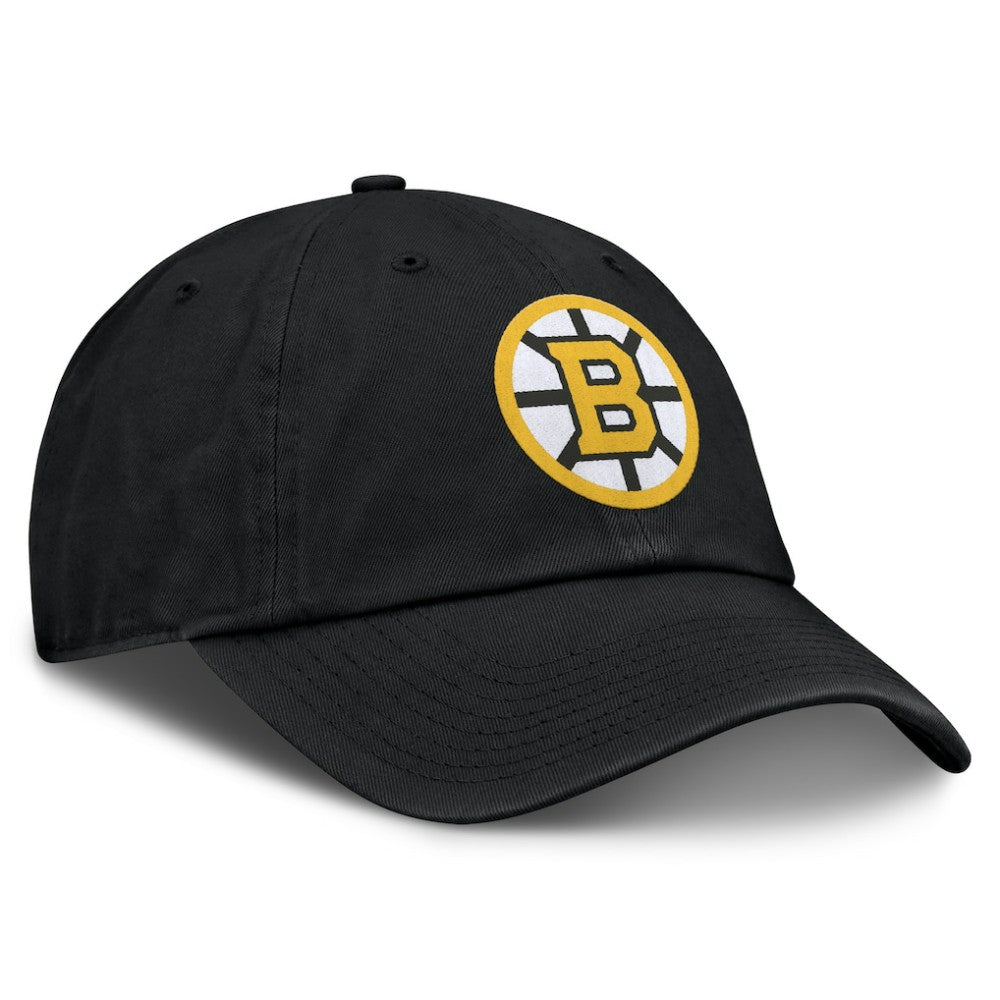 Boston Bruins Fanatics Primary Logo Adjustable Hat - Black Hats