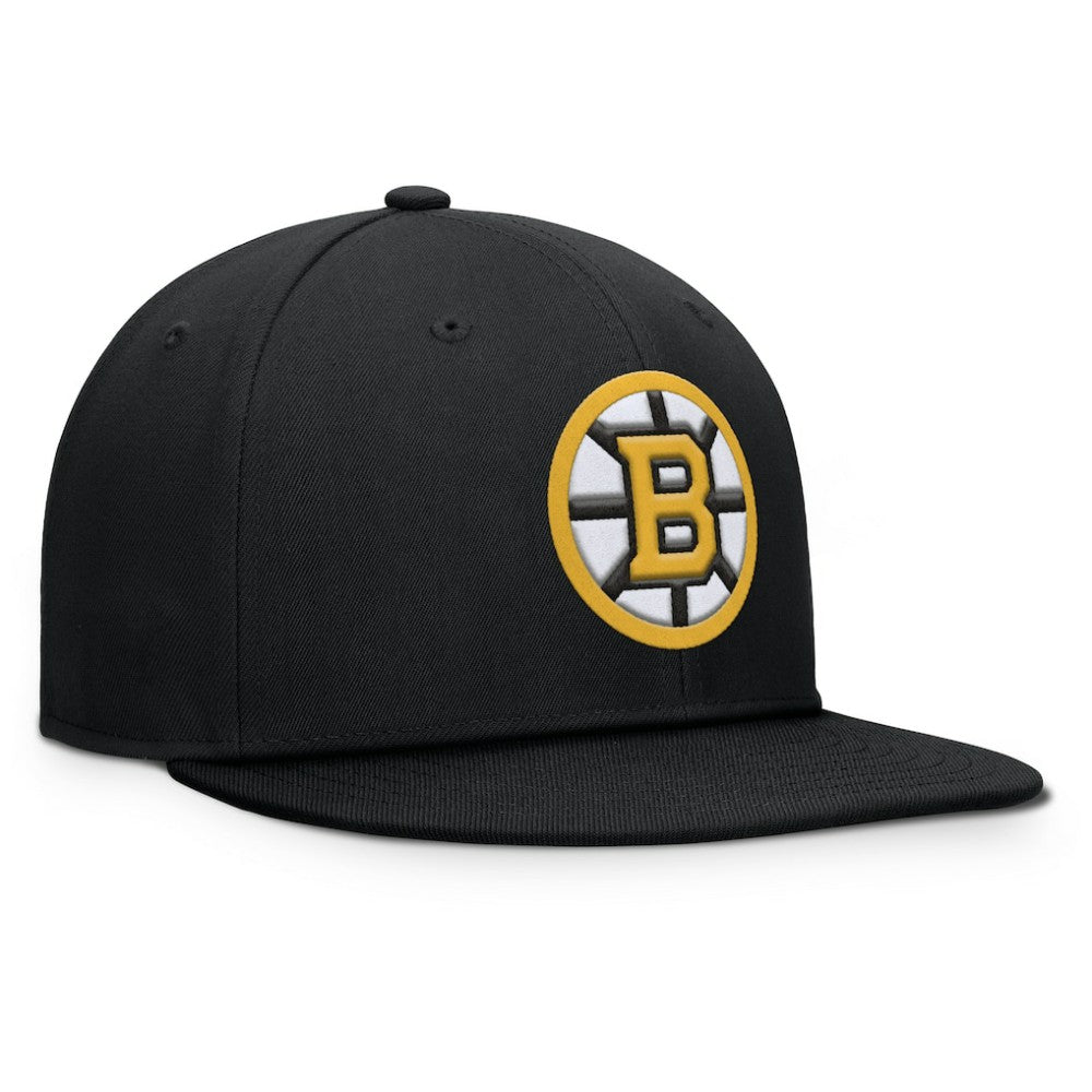 Boston Bruins Fanatics Primary Logo Snapback Hat - Black Hats