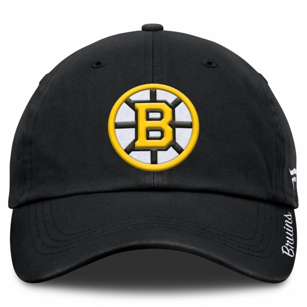 Boston Bruins Fanatics Women's Core Logo Adjustable Hat - Black Hats