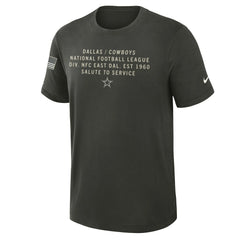 Dallas Cowboys 2025 Salute to Service Sideline Slub Dri-FIT T-Shirt - Forest Green for sale