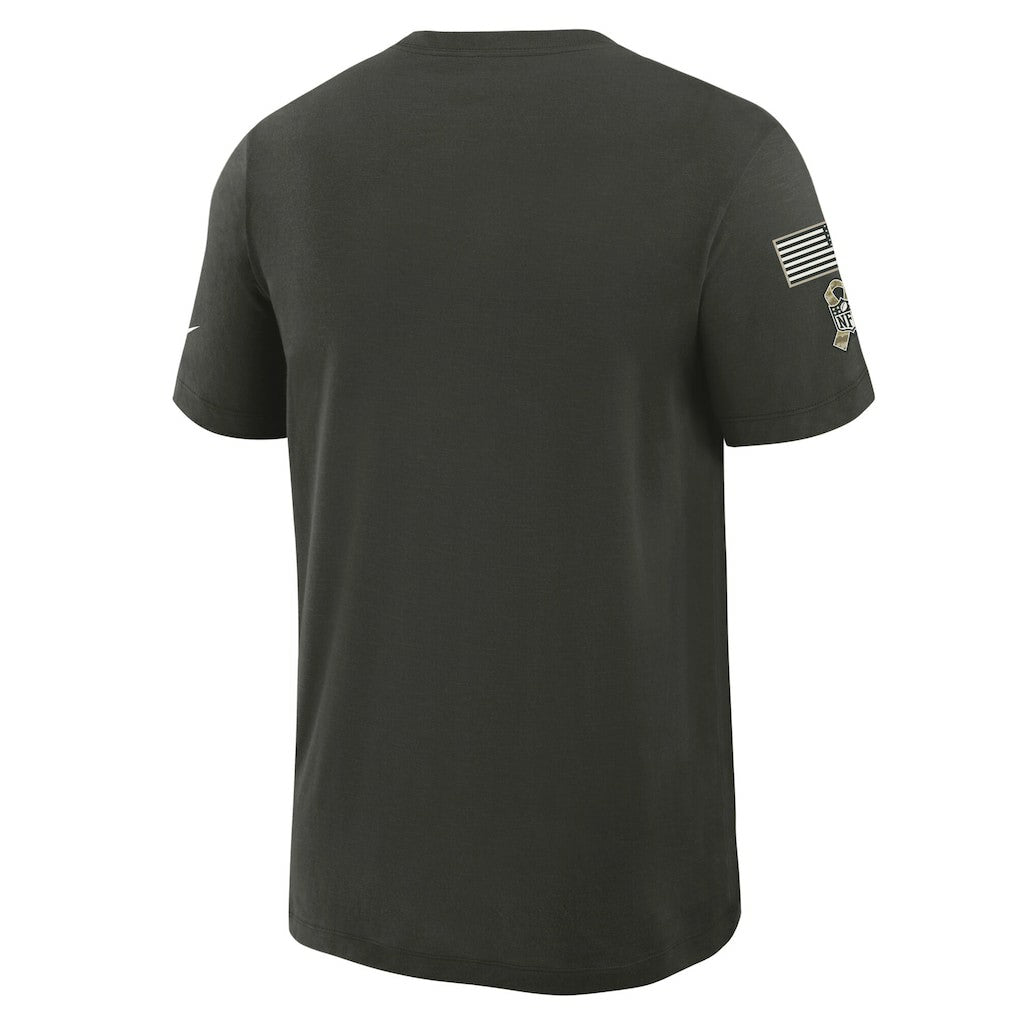 Dallas Cowboys 2025 Salute to Service Sideline Slub Dri-FIT T-Shirt - Forest Green for sale