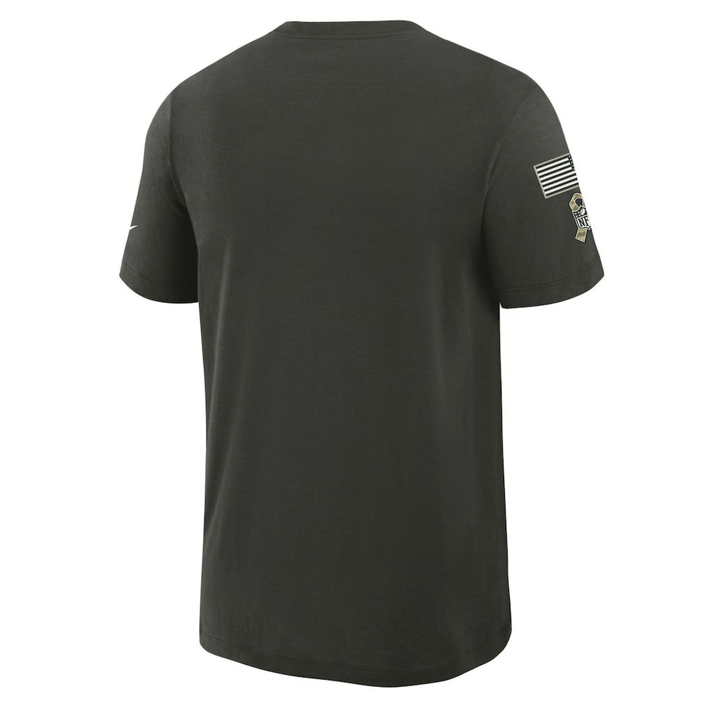Dallas Cowboys 2025 Salute to Service Sideline Slub Dri-FIT T-Shirt - Forest Green for sale