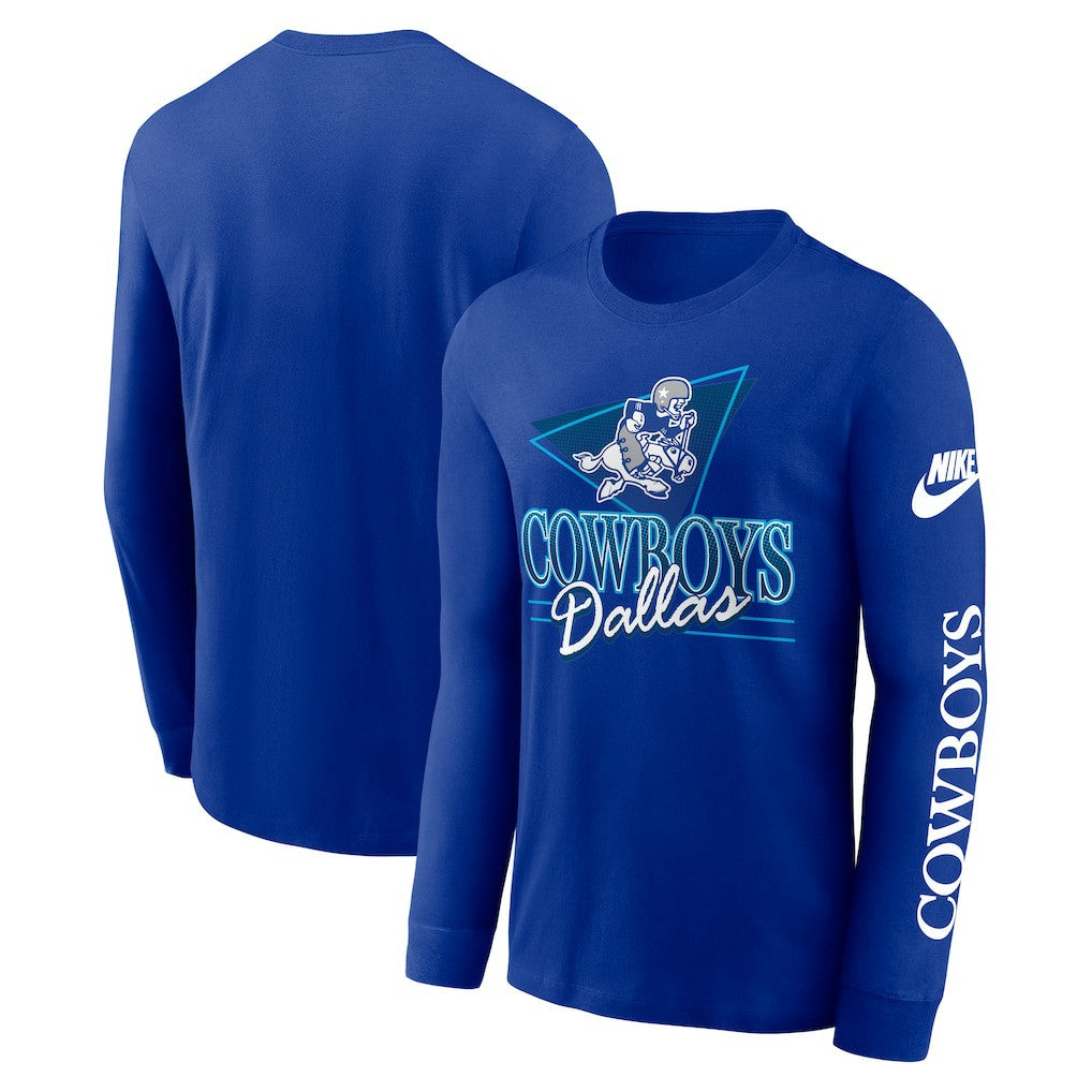 Dallas Cowboys Rewind Long Sleeve T-Shirt - Royal outlet