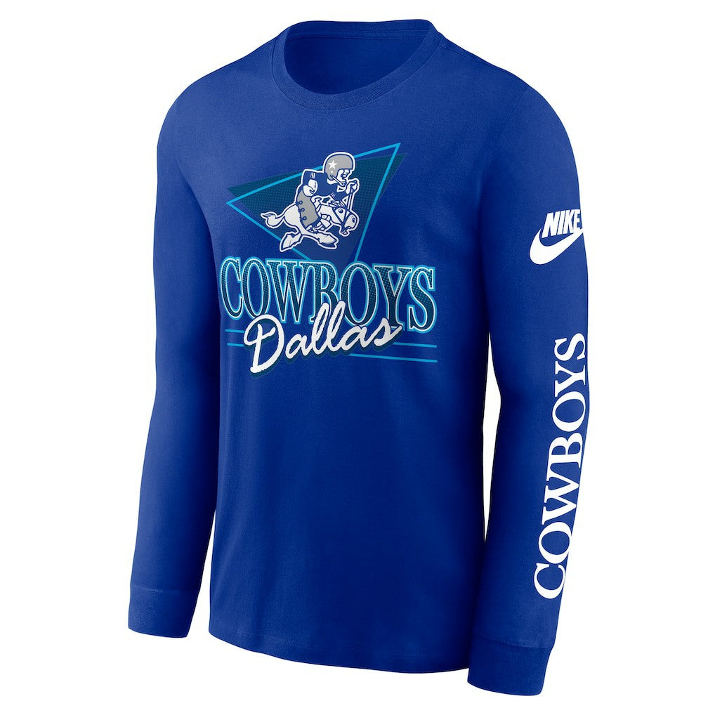 Dallas Cowboys Rewind Long Sleeve T-Shirt - Royal outlet