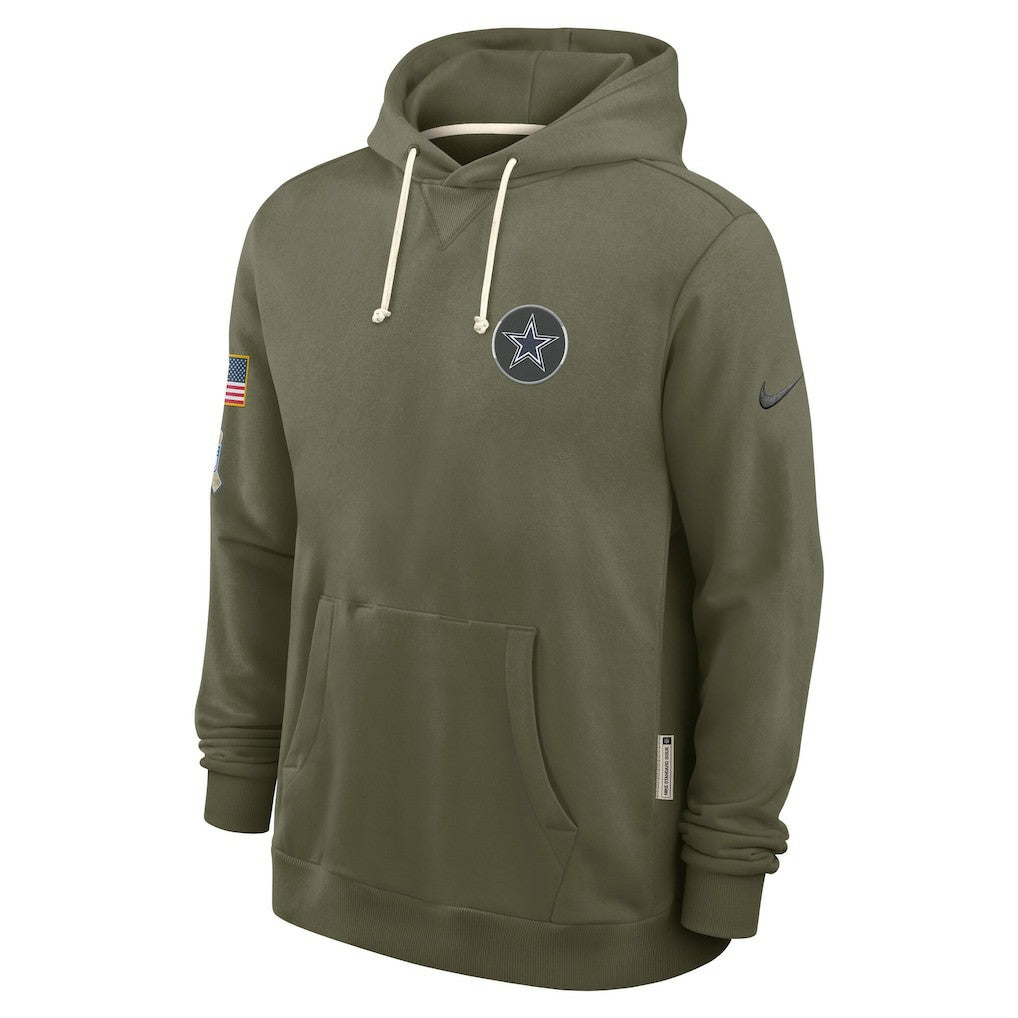 Dallas Cowboys 2025 Salute to Service Sideline Standard Issue Dri-FIT Hoodie - Olive on sale