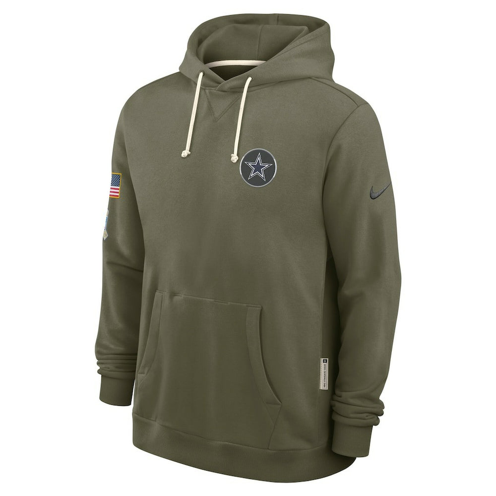 Dallas Cowboys 2025 Salute to Service Sideline Standard Issue Dri-FIT Hoodie - Olive on sale