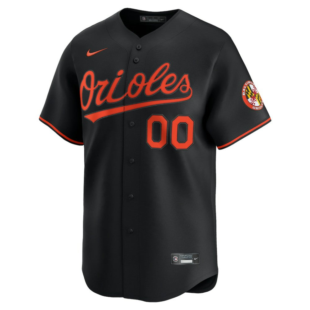 Baltimore Orioles Alternate Limited Custom Jersey Black