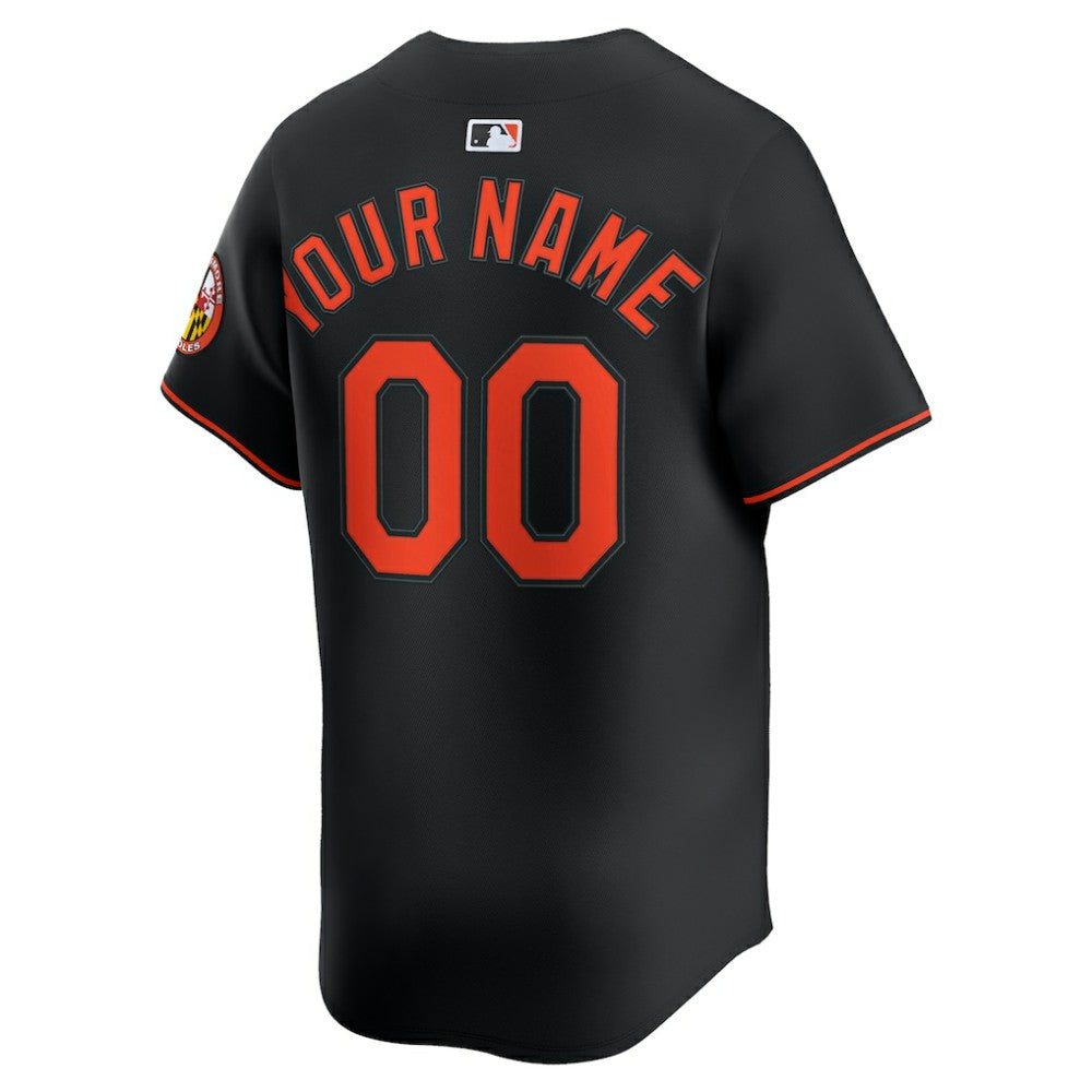Baltimore Orioles Alternate Limited Custom Jersey Black