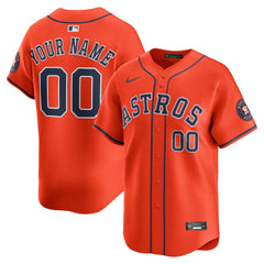 Houston Astros Alternate Limited Custom Jersey Orange