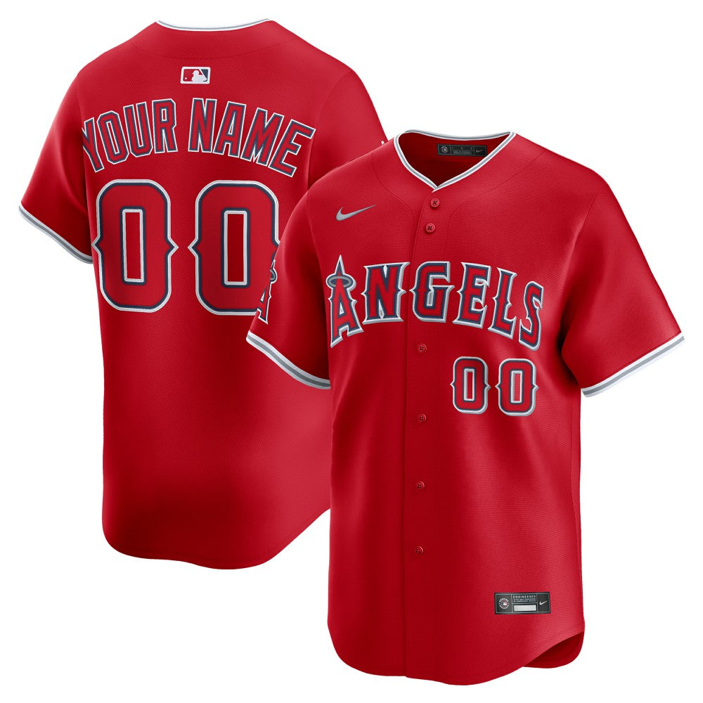 Los Angeles Angels Alternate Limited Custom Jersey Red