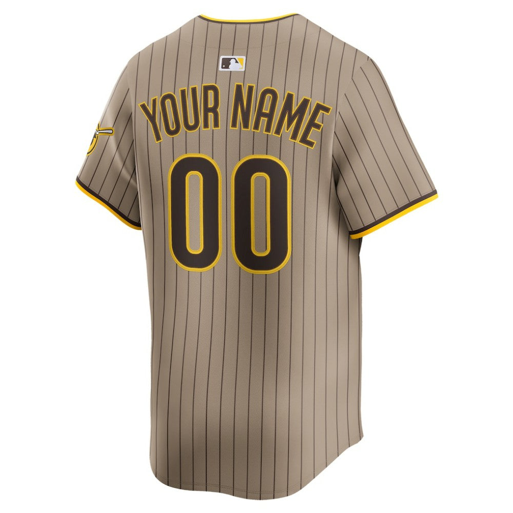 San Diego Padres Alternate Limited Custom Jersey Sand