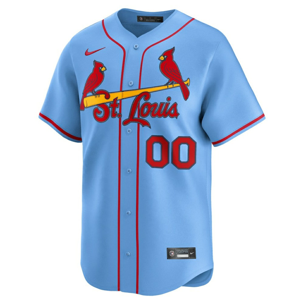St. Louis Cardinals Alternate Limited Custom Jersey Light Blue