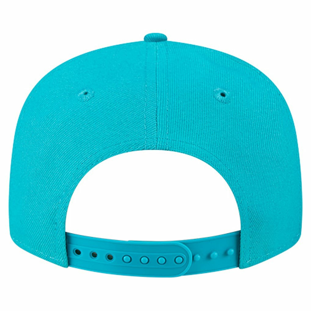Miami Dolphins New Era Youth Main Script 9FIFTY Snapback Hat - Aqua on sale