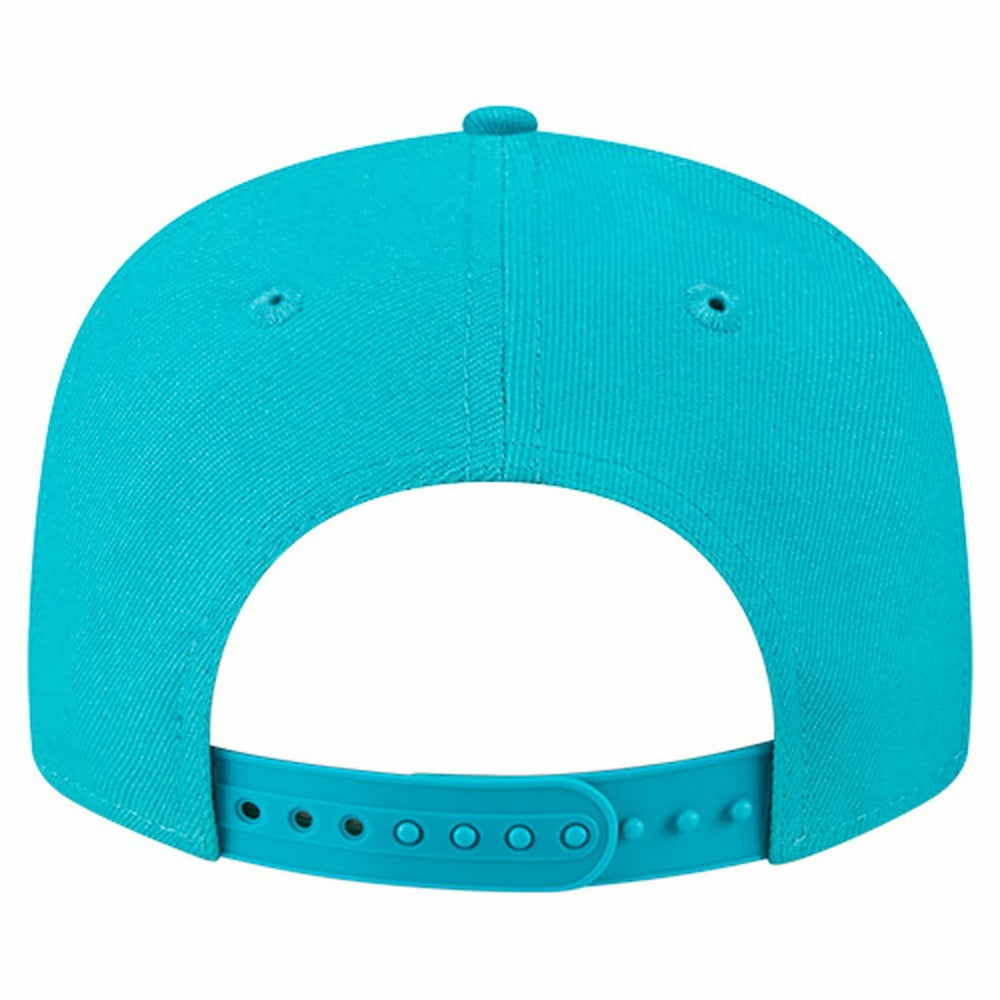 Miami Dolphins New Era Youth Main Script 9FIFTY Snapback Hat - Aqua on sale