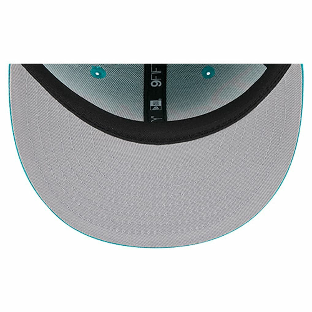 Miami Dolphins New Era Youth Main Script 9FIFTY Snapback Hat - Aqua on sale