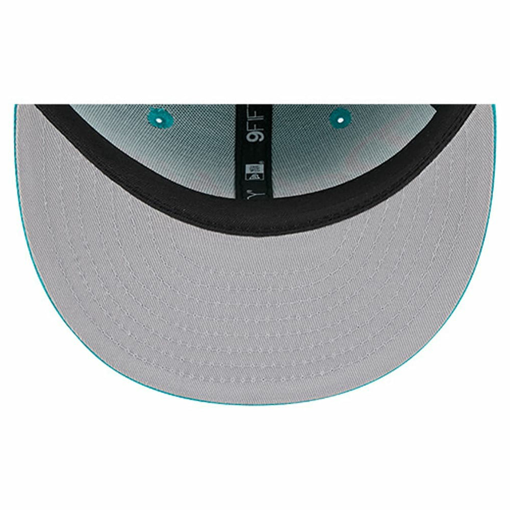 Miami Dolphins New Era Youth Main Script 9FIFTY Snapback Hat - Aqua on sale