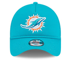 Miami Dolphins New Era Youth Main A-Frame 9FORTY Adjustable Hat - Aqua online