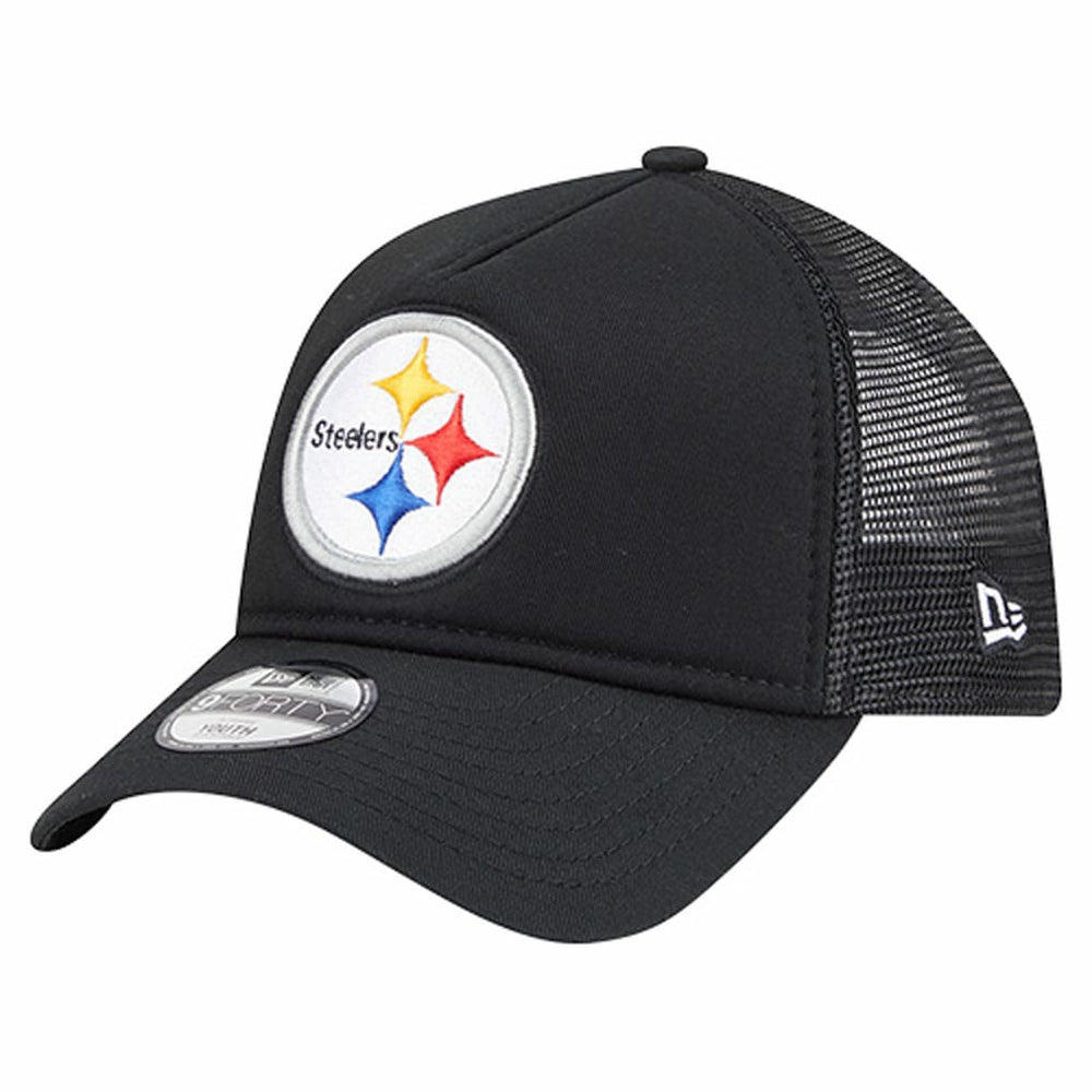 Pittsburgh Steelers New Era Preschool Main A-Frame 9FORTY Adjustable Hat - Black on sale
