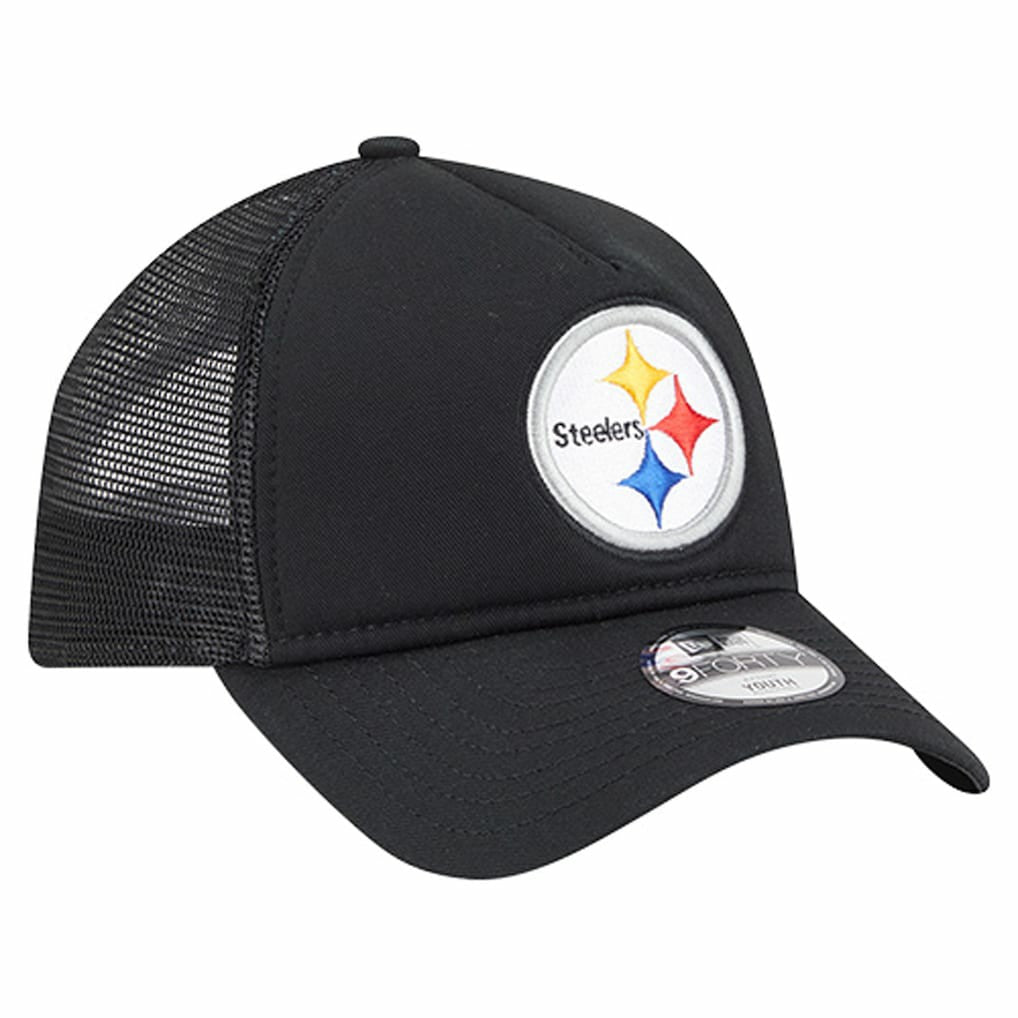 Pittsburgh Steelers New Era Preschool Main A-Frame 9FORTY Adjustable Hat - Black on sale