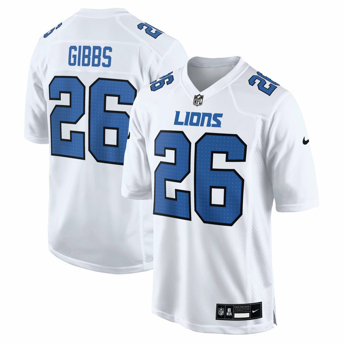 Jahmyr Gibbs Detroit Lions Tundra Fashion Game Jersey - White for sale
