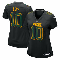 Jordan Love Green Bay Packers Women's Fashion Game Jersey - Black cheap